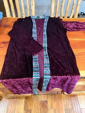 Sterling Kreek long velour duster